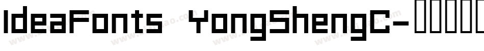 IdeaFonts YongShengC字体转换